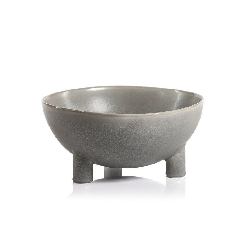 Zodax Orme Glazed Ceramic Decorative Bowl, 12"