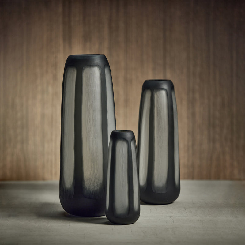 Zodax Arya Hand-Cut Glass Vase, 7.5" x 20"