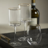 Zodax Optic Stemless All Purpose Glasses, Set of 6