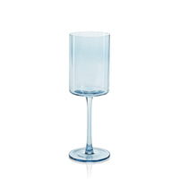 Zodax Foligno Wine Glasses, Light Blue, Set of 6