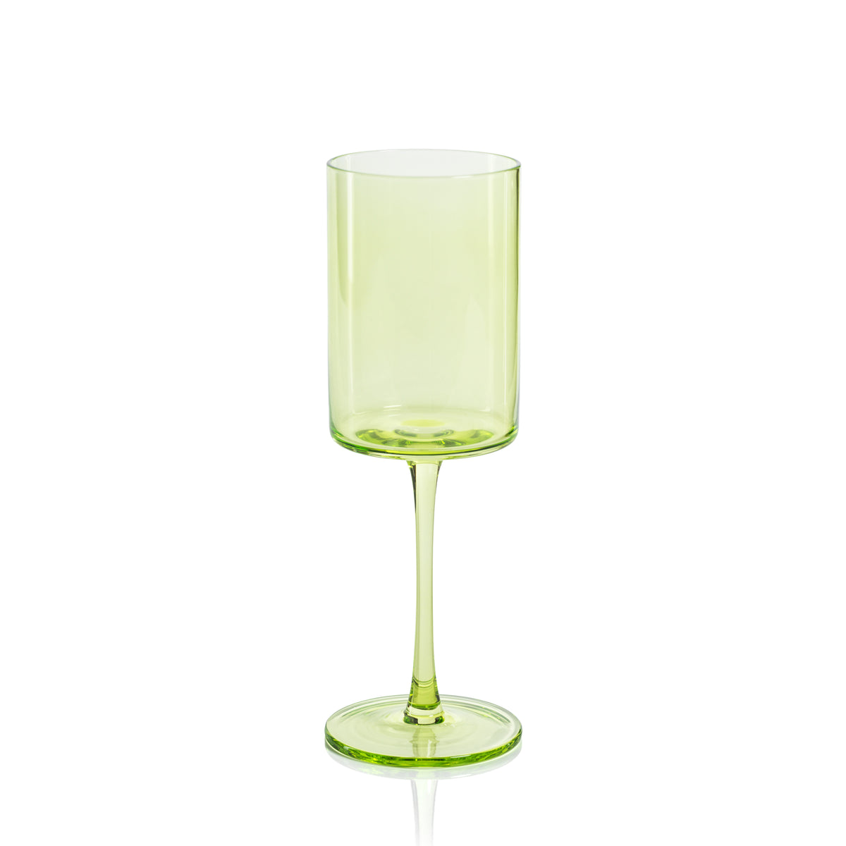 Zodax Foligno Wine Glasses, Light Green, Set of 6