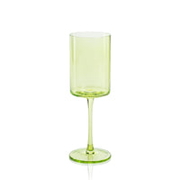 Zodax Foligno Wine Glasses, Light Green, Set of 6