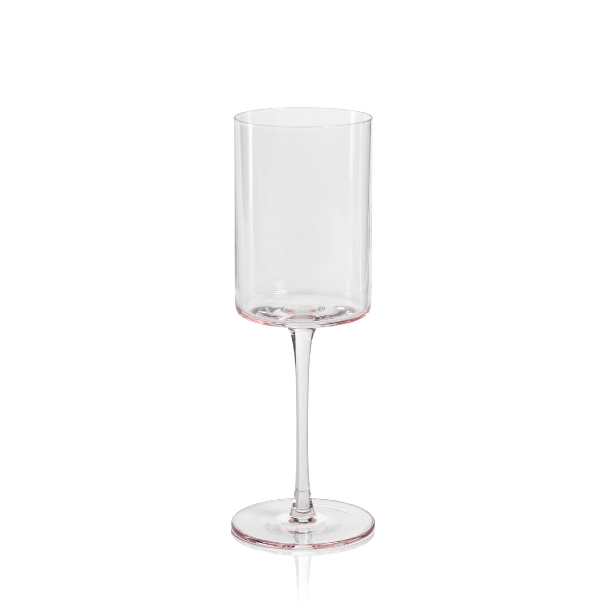 Zodax Foligno Wine Glasses, Light Pink, Set of 6