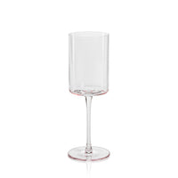 Zodax Foligno Wine Glasses, Light Pink, Set of 6