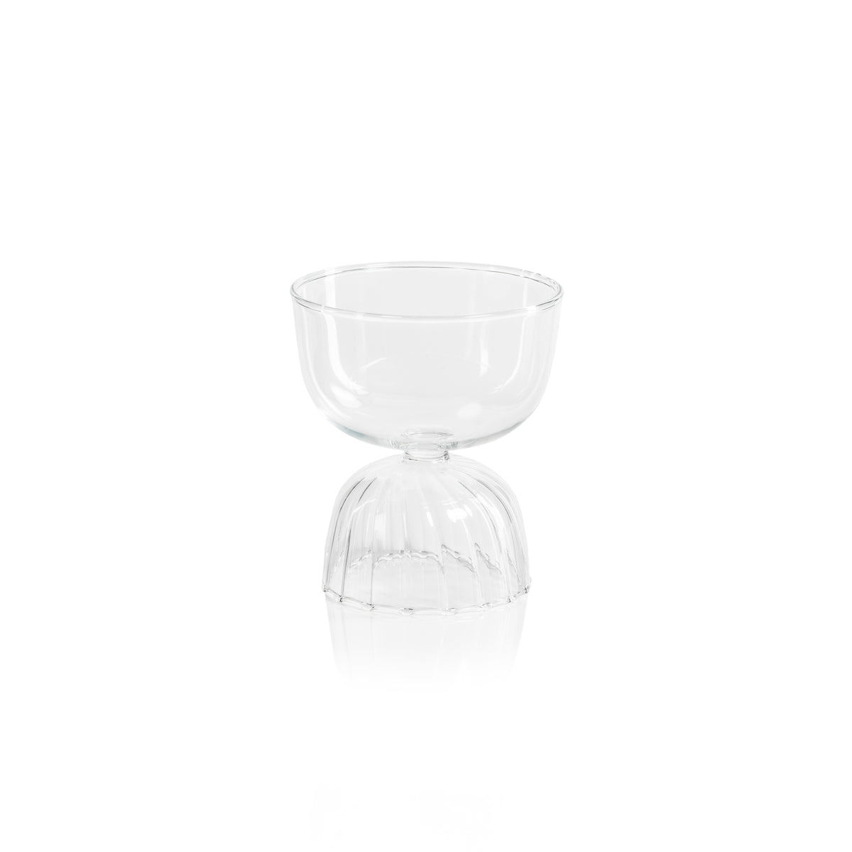 Zodax Leighton Glass Compote Bowls, Set of 4