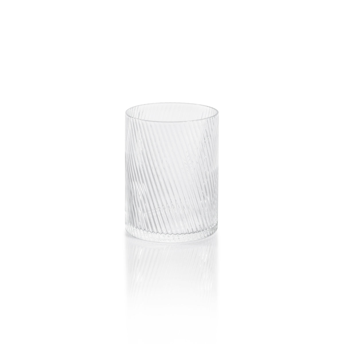 Zodax Chadwell Rippled Rock Glasses, Set of 6