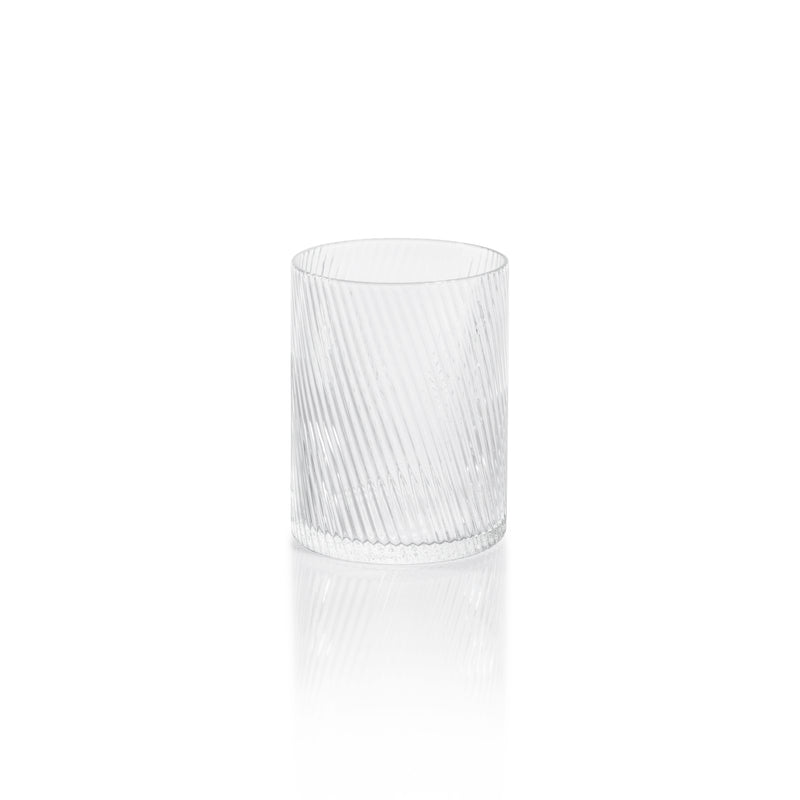 Zodax Chadwell Rippled Rock Glasses, Set of 6