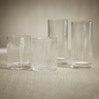 Zodax Chadwell Rippled Highball Glasses, Set of 6
