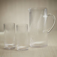 Zodax Chadwell Rippled Highball Glasses, Set of 6