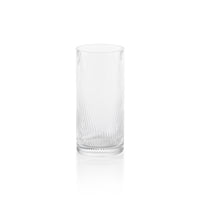 Zodax Chadwell Rippled Highball Glasses, Set of 6