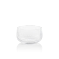 Zodax Chadwell 6.25" Rippled Glass Bowls, Set of 2