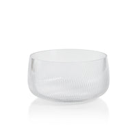 Zodax Chadwell Rippled Glass Bowl, 8.25"