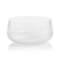 Zodax Chadwell Rippled Glass Bowl, 10.75"