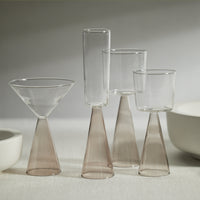 Zodax Viterbo Wine Red Wine Glasses, Smoke, Set of 4