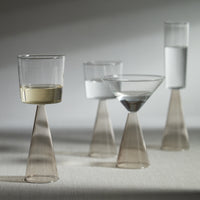 Zodax Viterbo Wine Red Wine Glasses, Smoke, Set of 4