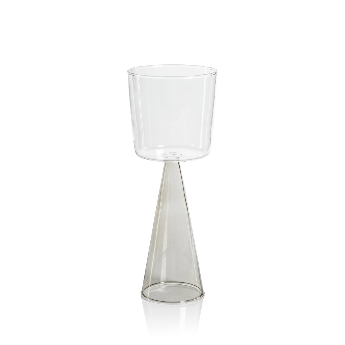 Zodax Viterbo Wine Red Wine Glasses, Smoke, Set of 4