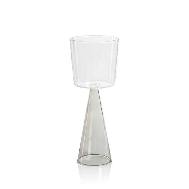 Zodax Viterbo Wine Red Wine Glasses, Smoke, Set of 4