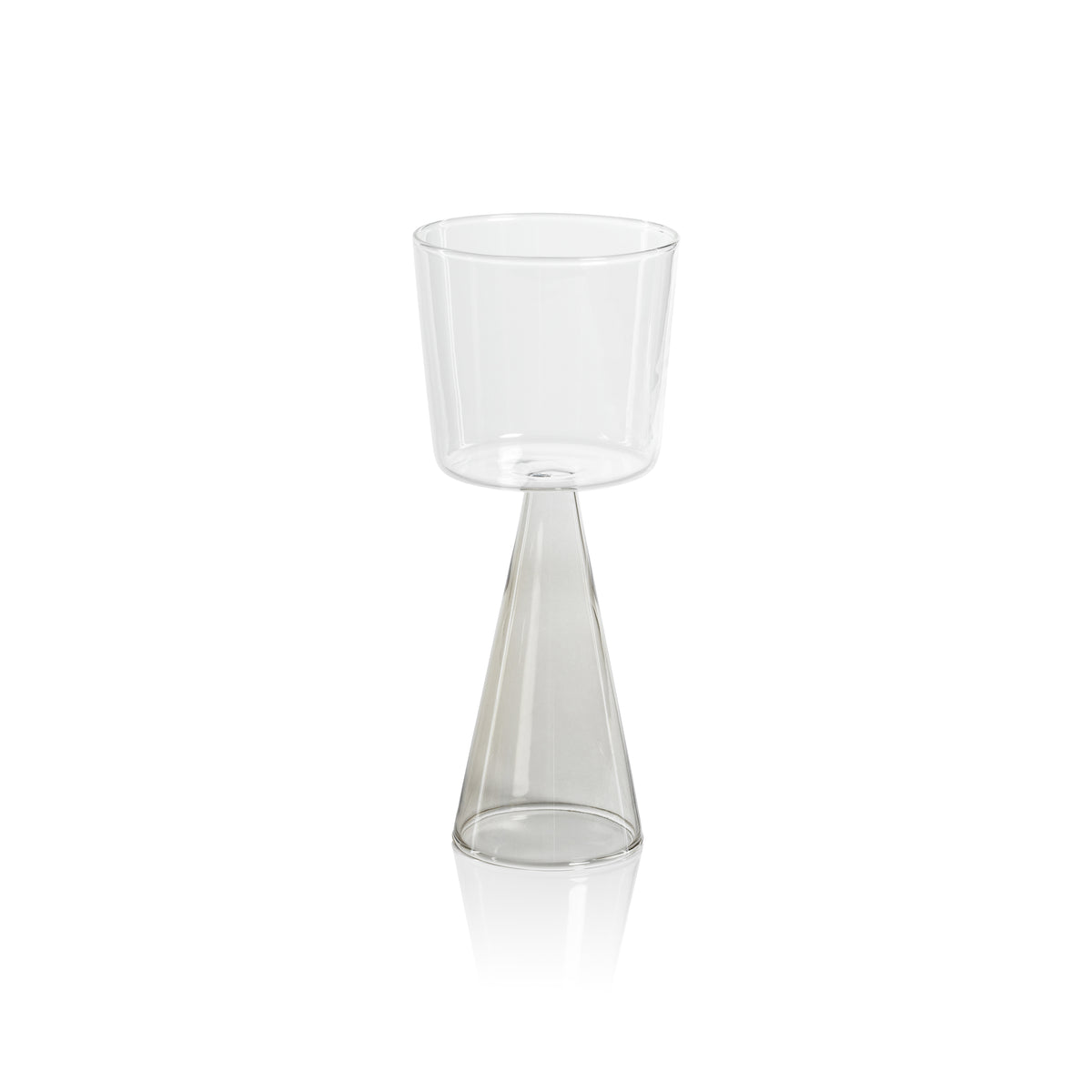 Zodax Viterbo Wine White Wine Glasses, Smoke, Set of 4