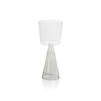 Zodax Viterbo Wine White Wine Glasses, Smoke, Set of 4