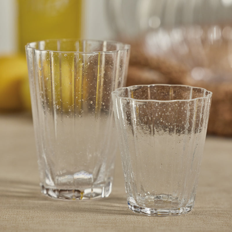 Zodax Barletta Bubble Tumbler Glasses, Set of 4