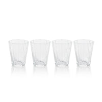 Zodax Barletta Bubble Tumbler Glasses, Set of 4