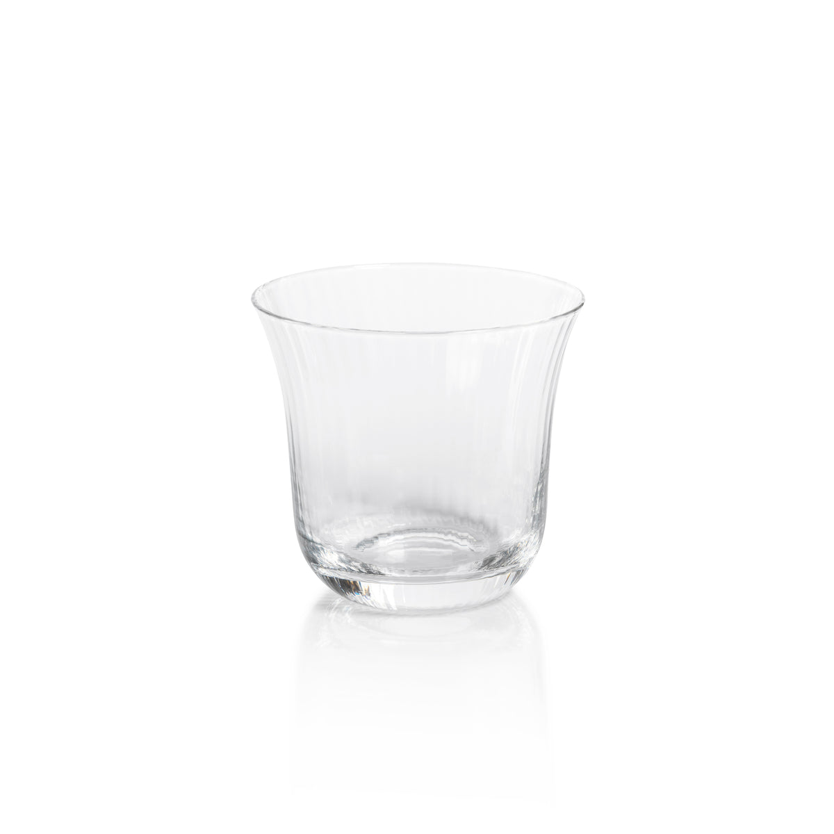 Zodax Kenley Clear Optic Tumbler Glasses, Set of 4