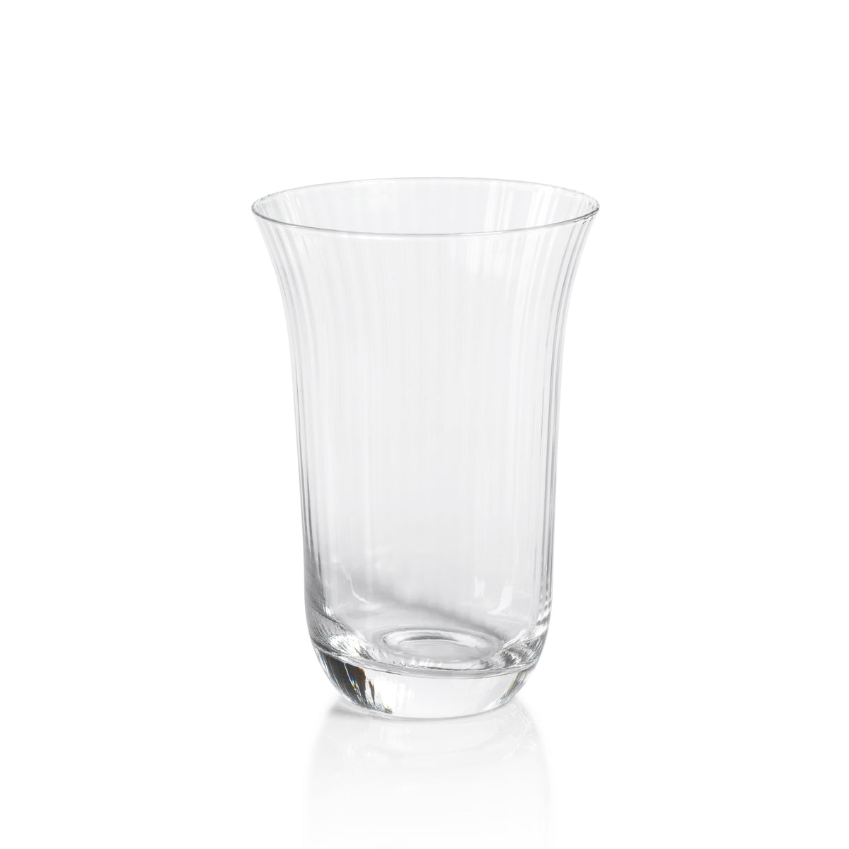 Zodax Kenley Clear Optic  Highball Glasses, Set of 4