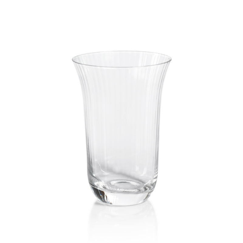 Zodax Kenley Clear Optic  Highball Glasses, Set of 4