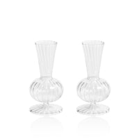 Zodax Marjorie Optic Glass Vases, Set of 2