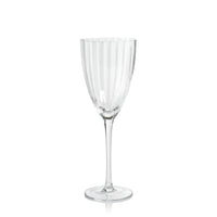 Zodax Malden Optic White Wine Glasses, Clear, Set of 4