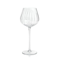 Zodax Malden Optic Red Wine Glasses, Clear, Set of 4