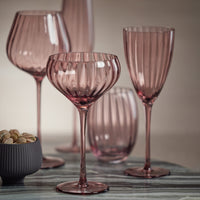 Zodax Malden Optic Cocktail Glasses, Wine, Set of 4