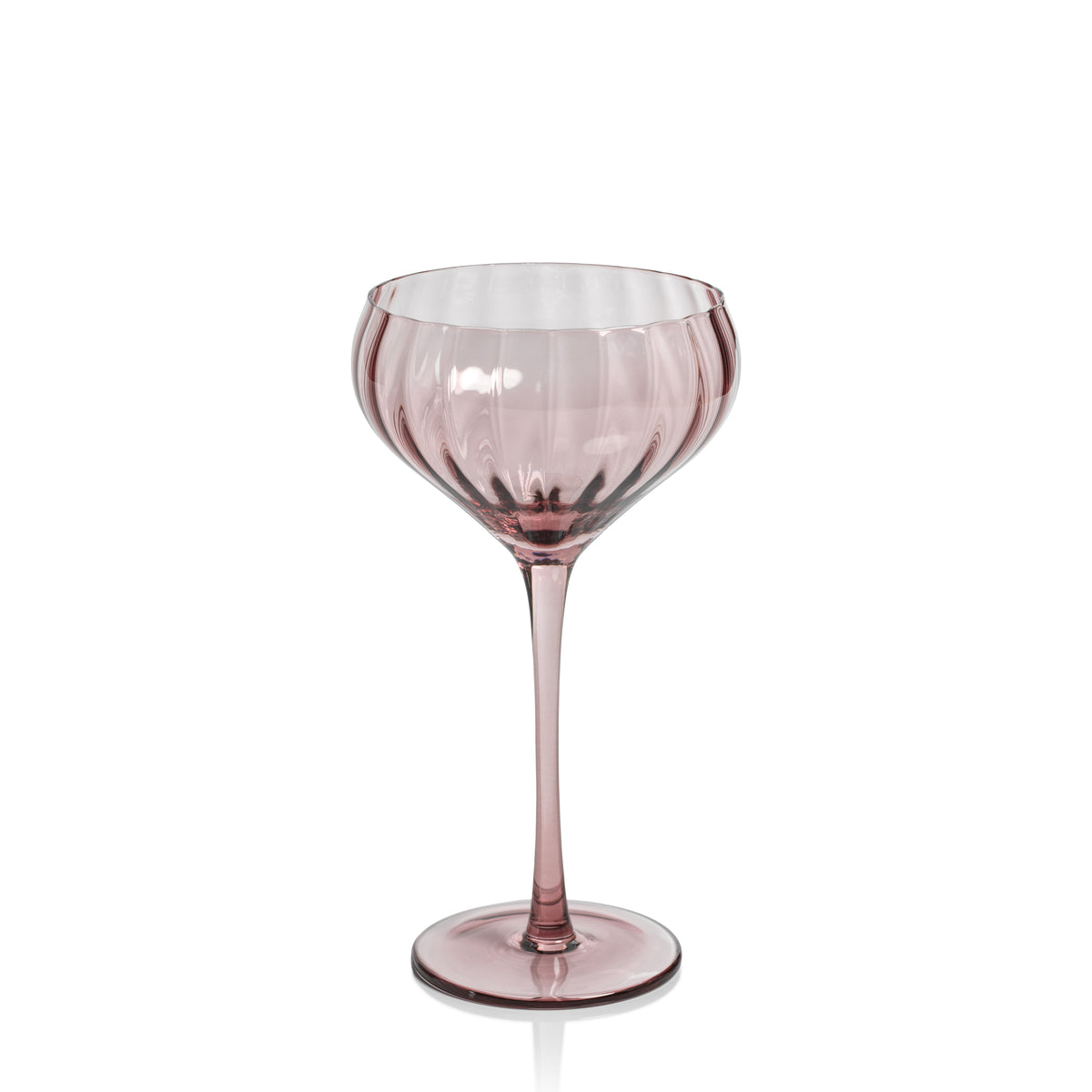 Zodax Malden Optic Cocktail Glasses, Wine, Set of 4