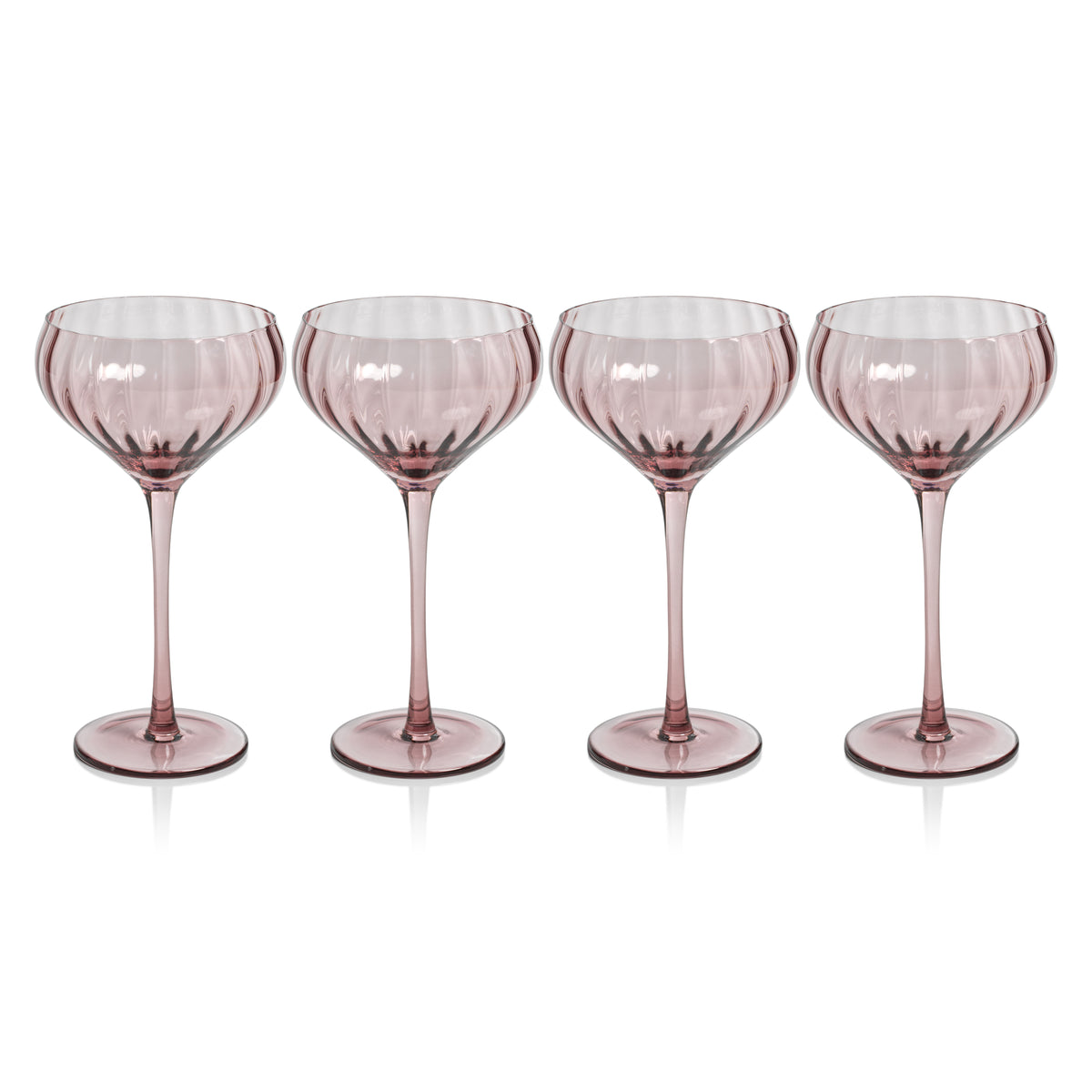 Zodax Malden Optic Cocktail Glasses, Wine, Set of 4