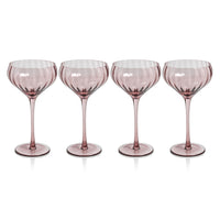 Zodax Malden Optic Cocktail Glasses, Wine, Set of 4