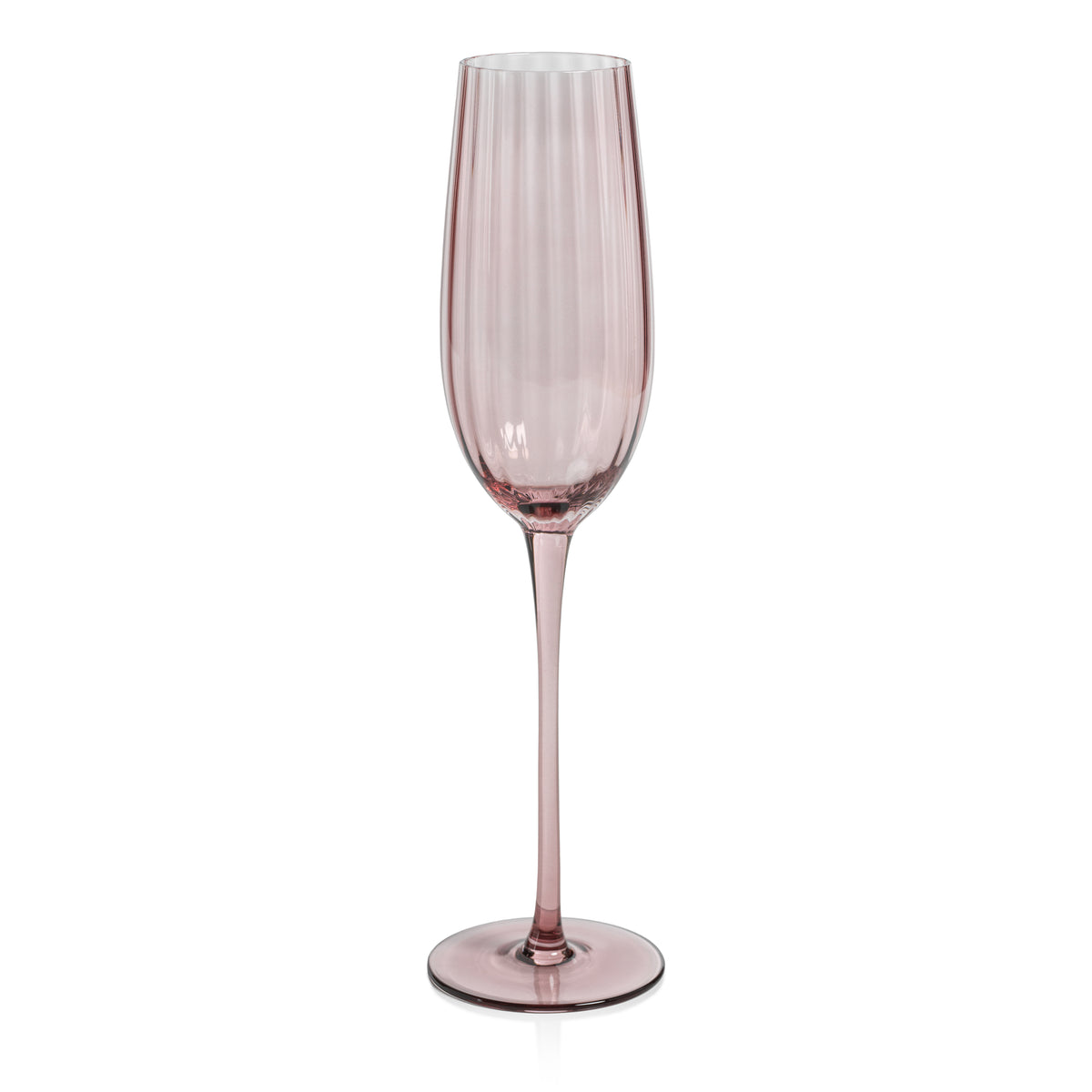 Zodax Malden Optic Champagne Flutes, Wine, Set of 4