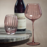 Zodax Malden Optic Stemless All-Purpose Glasses, Wine, Set of 4