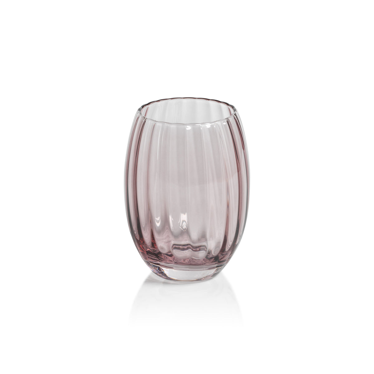 Zodax Malden Optic Stemless All-Purpose Glasses, Wine, Set of 4