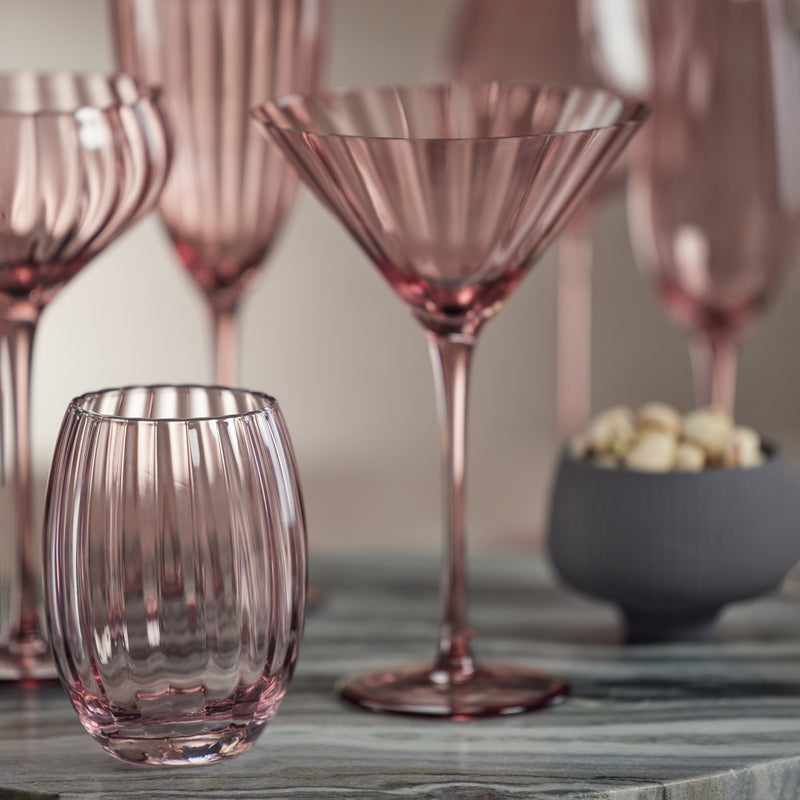 Zodax Malden Optic Martini Glasses, Wine, Set of 4