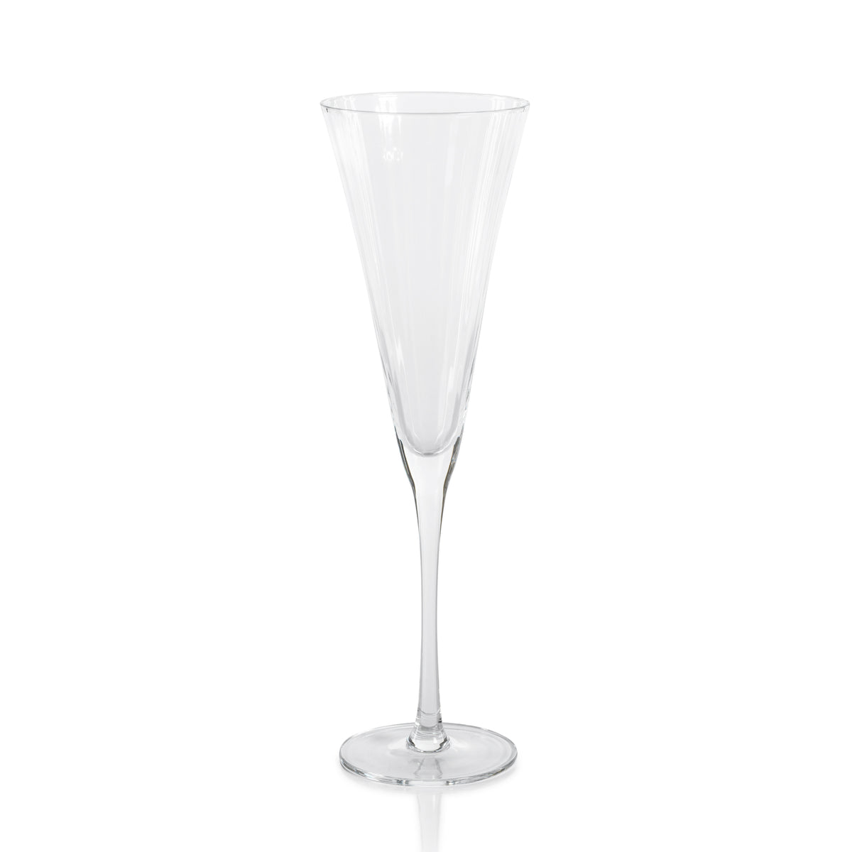 Zodax Cesena Optic Champagne Flutes, Set of 4