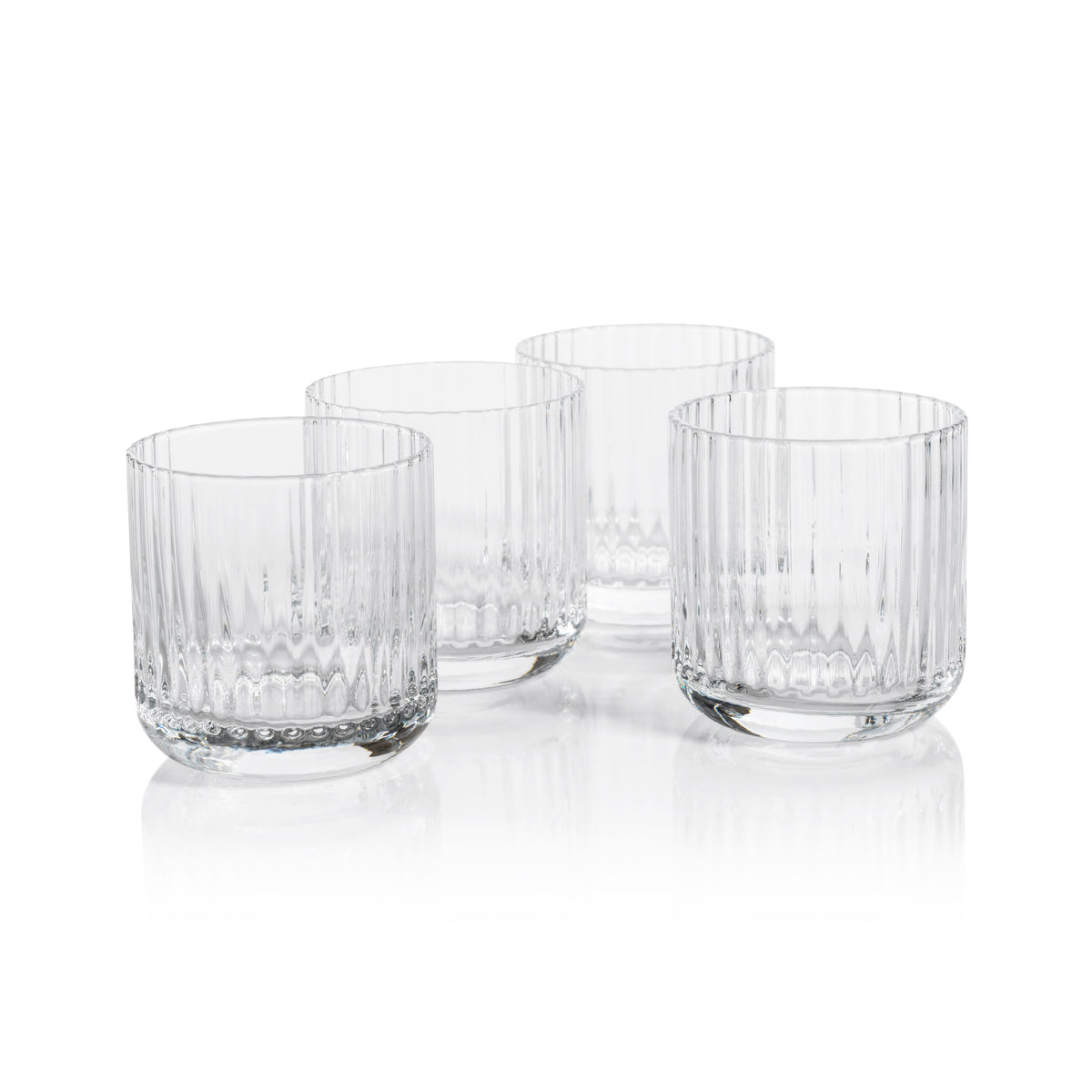 Zodax Santana Double Old-Fashioned Glasses, Set of 4