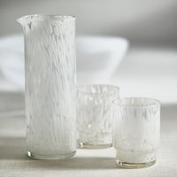 Zodax Andria Tortoise Tumbler Glasses, White, Set of 6