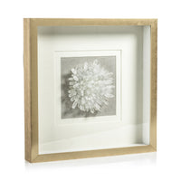 Zodax Carey Gold Framed Crystal Flower Wall Décor