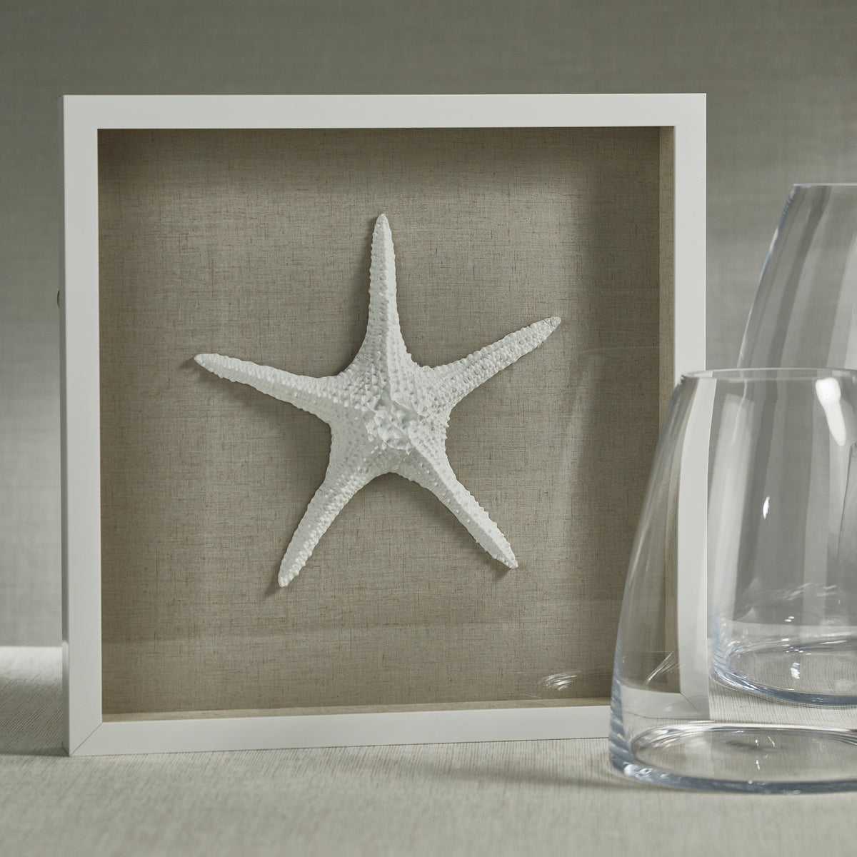 Zodax Aran White Framed Starfish Wall Décor