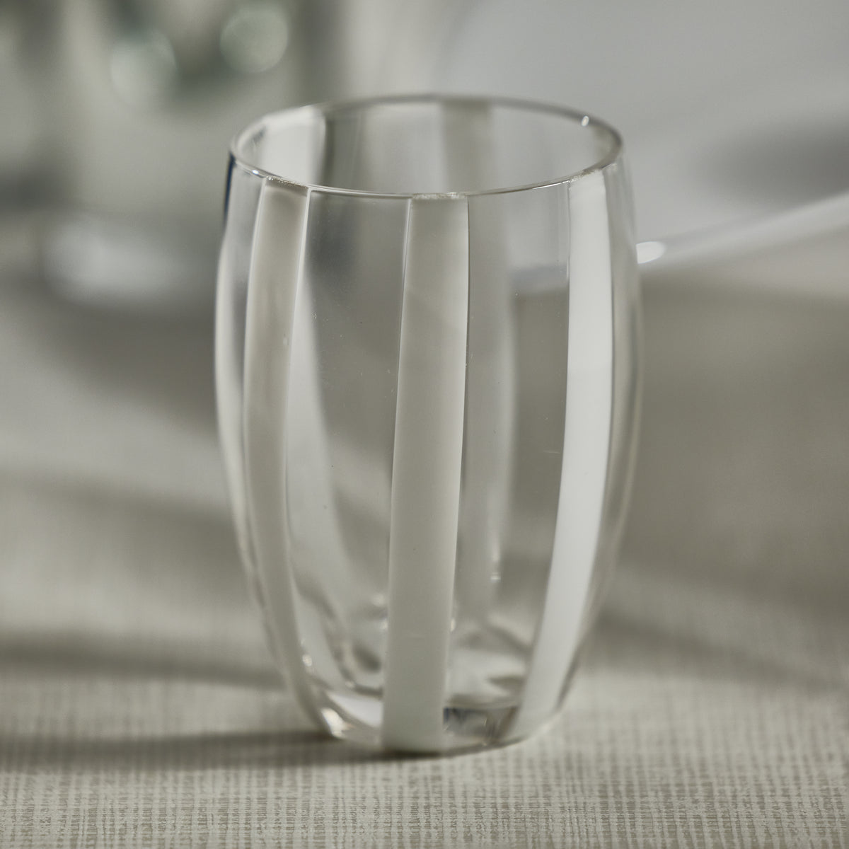 Zodax Pesaro Stemless Glasses, Clear, Set of 4