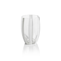 Zodax Pesaro Stemless Glasses, Clear, Set of 4