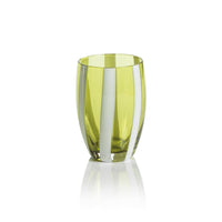 Zodax Pesaro Stemless Glasses, Green, Set of 4
