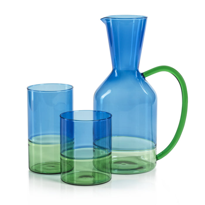 Zodax Renell Two-Toned Glass Pitcher