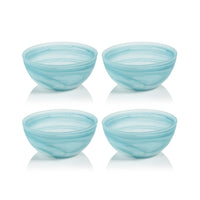 Zodax Barren Alabaster Glass Bowls, 6", Set of 4