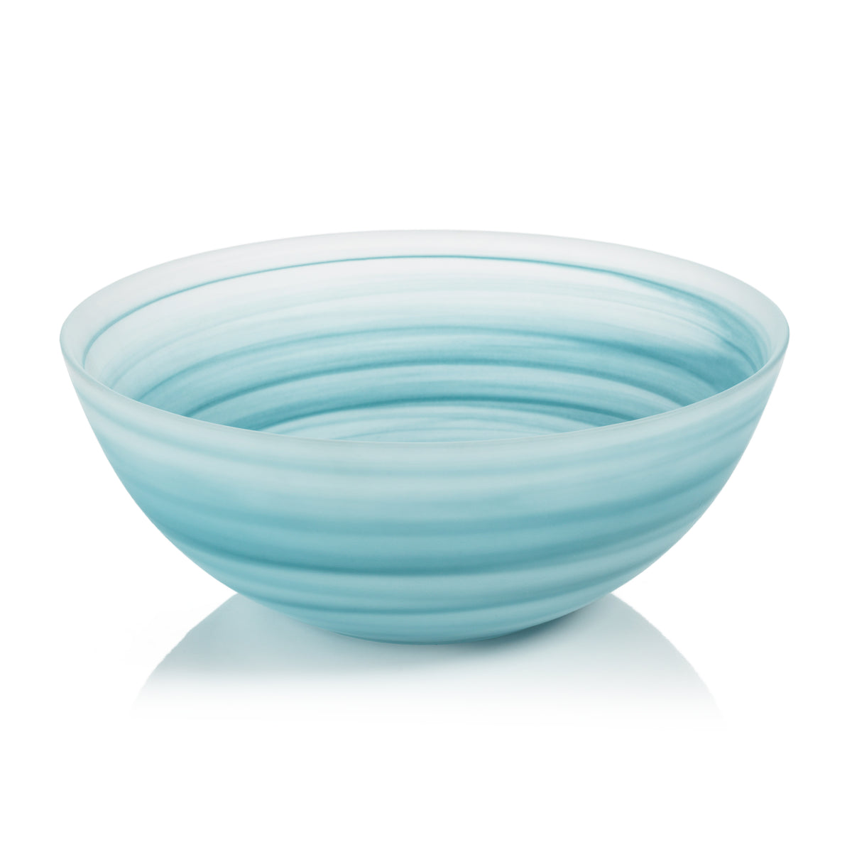 Zodax Barren 14" Alabaster Glass Bowl